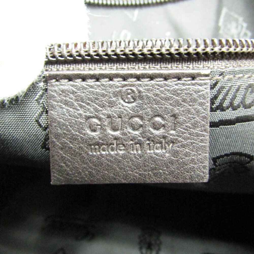 GUCCI Authentic Brown Leather Boston Bag - Picture 13 of 15